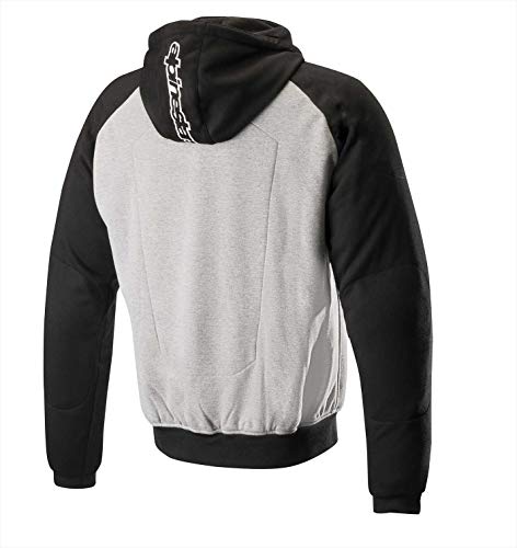 Alpinestars Chaqueta moto Chrome Sport Hoodie Melange Gray Black, Negro/Anthracite, XXL