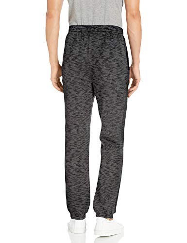 Amazon Essentials Closed Bottom Fleece Pant Pantalones, Charcoal Space-dye, L