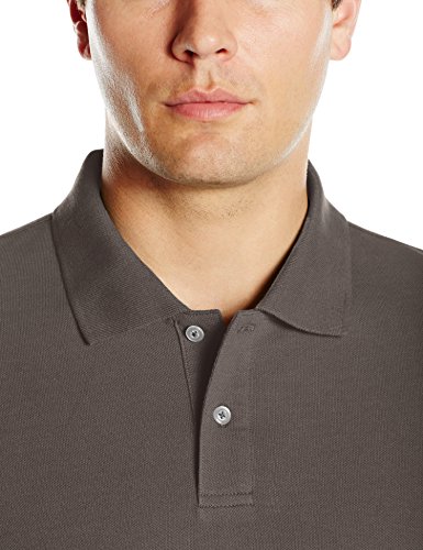 Amazon Essentials Regular-Fit Cotton Pique Polo Shirt, Gris, M