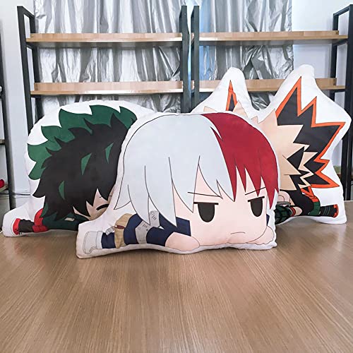 Anime My Hero Academia Bakugou Katsuki Cojín Poliéster suave Cierre cremallera oculta Almohada decorativa Cojín, aplica decoración coche Sofá hogar Ropa cama, tamaño 10CM(bag pendant)/30CM/40CM