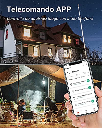 ANTELA Bombilla Inteligente LED E27 Wifi 9W Compatible Con Google Home/Alexa, Bombilla RGB( 2700K-6500K)Luces Colores Regulable, Control Remoto,Control De Voz, Ahorro Energético, Paquete 2