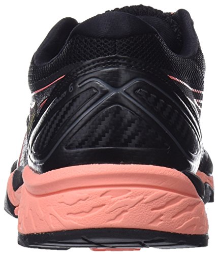 Asics Gel-Fujitrabuco 6 G-TX, Zapatillas de Running para Asfalto Mujer, Multicolor (Black/Begonia Pink/Black 9006), 37.5 EU