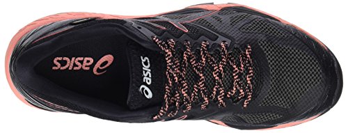 Asics Gel-Fujitrabuco 6 G-TX, Zapatillas de Running para Asfalto Mujer, Multicolor (Black/Begonia Pink/Black 9006), 37.5 EU