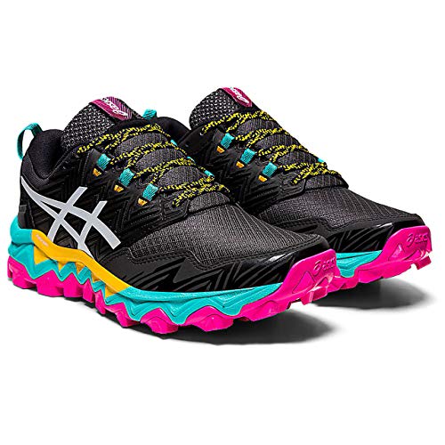 ASICS Gel-Fujitrabuco 8, Zapatillas de Correr Mujer, Negro y Blanco, 40 EU