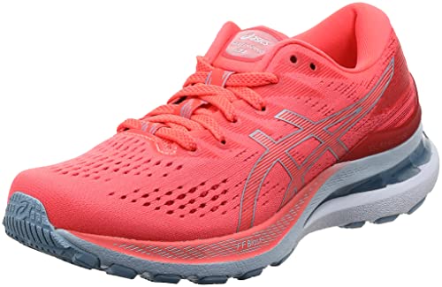 Asics Gel-Kayano 28, Running Shoe Mujer, Blazing Coral/Mist, 39 EU