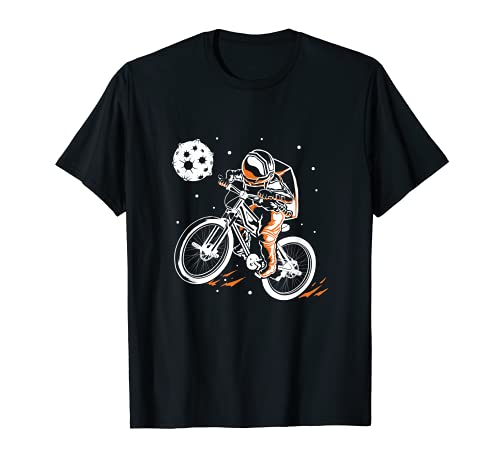 Astronauta En El Espacio Mountain Bike Bicicleta Ciclista Camiseta