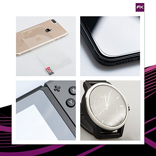 atFoliX Lámina Protectora de plástico Cristal Compatible con ASUS VivoWatch BP HC-A04 Película Vidrio, 9H Hybrid-Glass FX Protector Pantalla Vidrio Templado de plástico