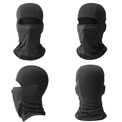 AYPOW Balaclava mascarilla Facial, Suave, Transpirable, Multiusos, a Prueba de Viento, Motocicleta, Ciclismo, pasamontañas, Cuello, Calentador, máscara de esquí, pasamontañas,tamaño