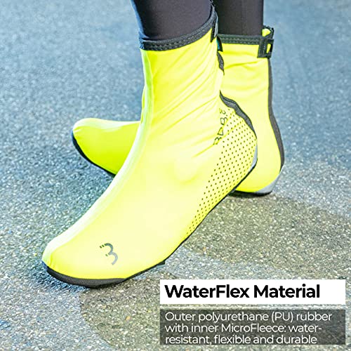 Bbb Cycling Cubrezapatillas WaterFlex 3.0, Unisex, Amarillo Fluorescente, 41/42