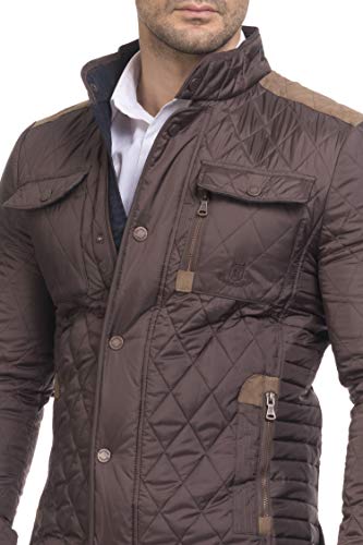 BEARWOOD - Elegante Chaqueta Husky para Hombre 3 Capas, Chocolate