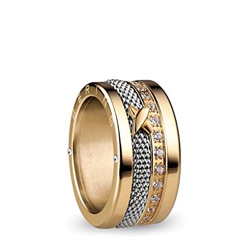 BERING - Anillo intercambiable para mujer en oro y plata con exclusivo sistema de giro y cambio de giro