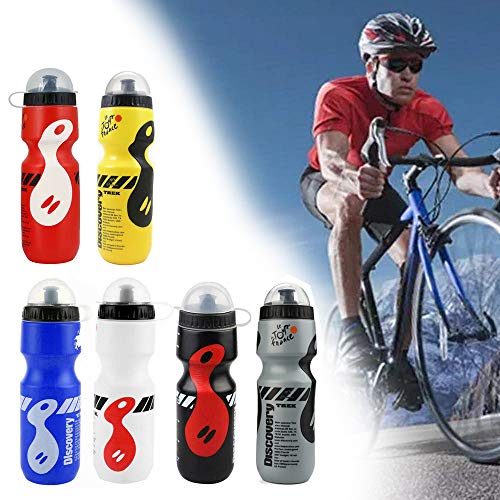 Bestine - Soporte para botella de agua con botella de agua para bicicleta de montaña, ciclismo, botella de agua y soporte para botella de agua, kit de jaula de plástico duradero y botella