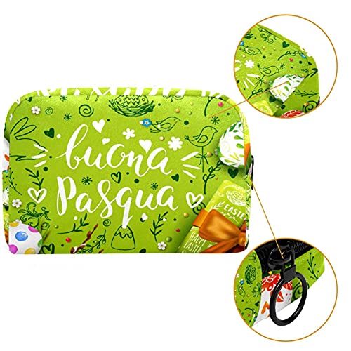 Bolsa de cosméticos para Mujeres, Bolsas de Maquillaje, Neceser de Viaje, Organizador de Accesorios, Tarjeta de Plantilla con Caja de Regalo de Huevos realistas