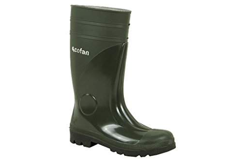 Bota de Agua | Color Verde | Seguridad S5 | Talla 50 | Fabricada en PVC | Puntera y Plantilla de Acero