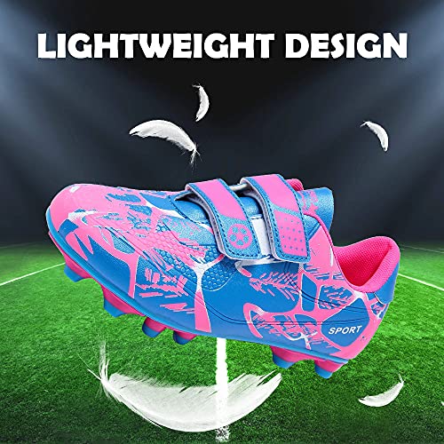 Botas de Fútbol Niña 36 Rosa Spike Zapatillas de Fútbol Profesionales Zapatos de Fútbol Unisex Atletismo Zapatos de Entrenamiento Césped Artificial Zapatillas De Corre Zapatos De Interior