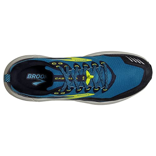 Brooks Cascadia 16, Zapatillas para Correr Hombre, Mykonos Blue Peacoat Lime, 46 EU