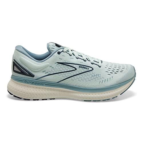 Brooks Glycerin 19, Zapatillas para Correr Mujer, Aqua Glass Whisper White Navy, 41 EU