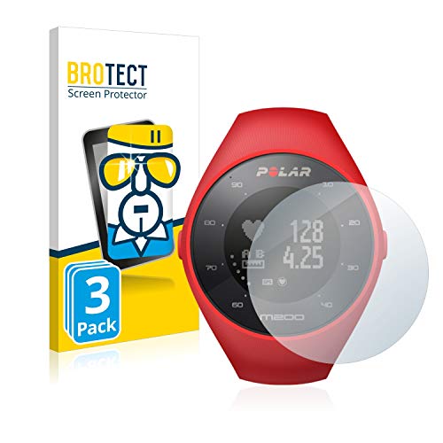 BROTECT Protector Cristal Templado Compatible con Polar M200 Protección Pantalla (3 Unidades) Dureza 9H