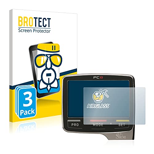 BROTECT Protector Pantalla Cristal Compatible con SRM PC8 Protector Pantalla Vidrio (3 Unidades) - Dureza Extrema, Anti-Huellas, AirGlass