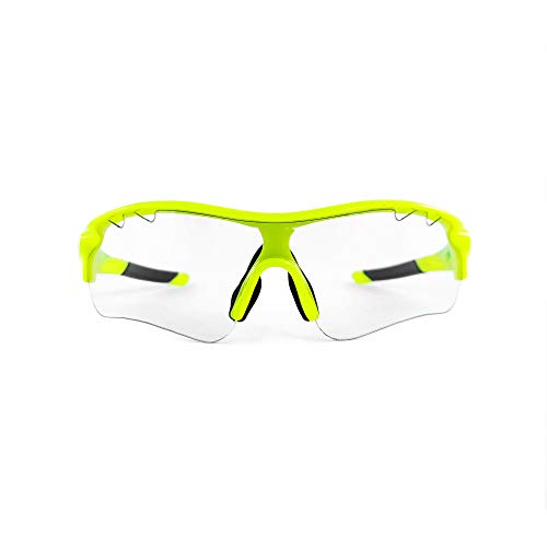 Brown Labrador Gafas fotocromaticas Ciclismo, Running Trail Running, BTT, Triatlon para Hombre y Mujer (Amarillo/Verde)