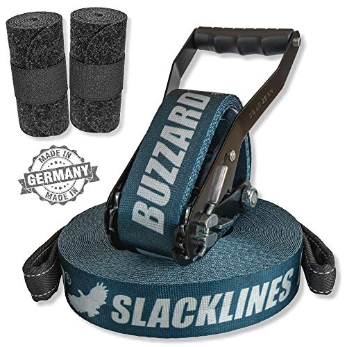 BUZZARD easyline - Allround Kits de Slackline por principantes