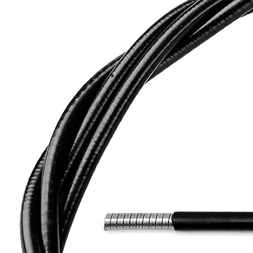 Cable Freno Bicicleta Universal, Cable Cambio Velocidades, Bicicleta Carretera y MTB, 2 Set Juego Negro (Cable 1x170cm, Cable 1x110cm, Manga Del Cable 1x250, Manga 6x, Tapa 4x, ArnéS De Cable 2x)