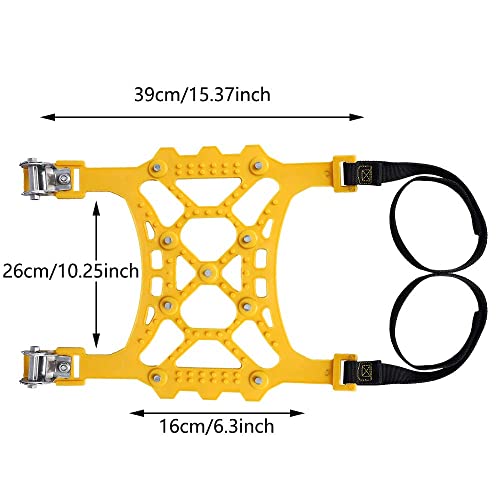 Cadena de Nieve,6pcs Universales Cadenas Nieve Coche Antideslizante de Neumático de Nieve Chains para la Mayoría de Automóvil/SUV/Camión Ancho del Neumático 165mm-285mmm