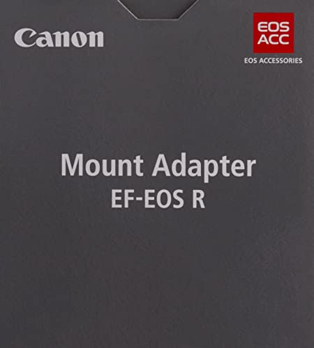 Canon EF-EOS R - Adaptor Montura para Objetivos EF y EF-S, Color Negro