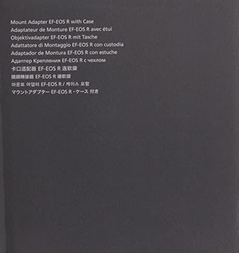 Canon EF-EOS R - Adaptor Montura para Objetivos EF y EF-S, Color Negro