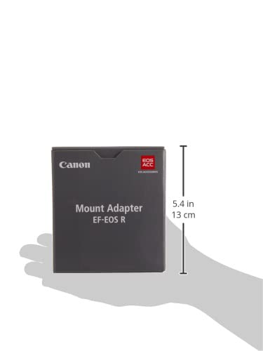 Canon EF-EOS R - Adaptor Montura para Objetivos EF y EF-S, Color Negro