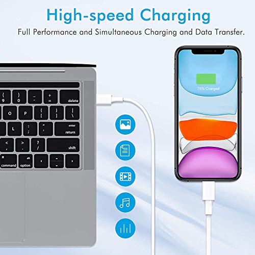 Cargador USB C Amoner 20w y Cable de Carga para Phone Cargador rápido para Phone 13 Phone 12/12mini/12 Pro/ 12 Pro MAX/ 11/11 Pro/ 11 Pro MAX (Un Cargador u Un Cable 1M)