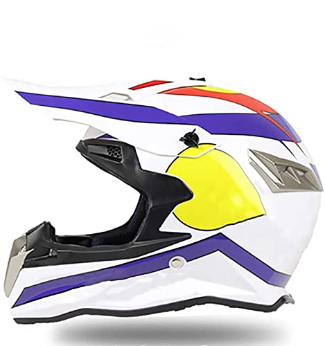 Cascos de Motocross,Cascos Modulares Carcasa de ABS CertificacióN DOT MúLtiples Orificios VentilacióN Bloqueo RáPido Forro ExtraíBle Enviar Gafas Guantes Red Bull A,M