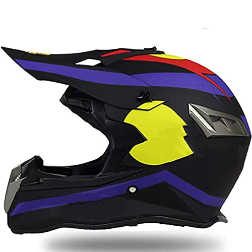 Cascos de Motocross,Cascos Modulares Carcasa de ABS CertificacióN DOT MúLtiples Orificios VentilacióN Bloqueo RáPido Forro ExtraíBle Enviar Gafas Guantes Red Bull B,L