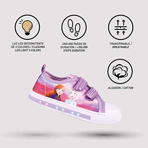 CERDÁ LIFE'S LITTLE MOMENTS 2300004711_T029-C72, Zapatillas de Lona Frozen 2-Licencia Oficial Disney, Morado, 29 EU