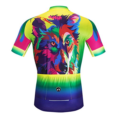 Ciclismo Jersey Hombres Verano Manga Corta Bike Jersey MTB Camisa Biking Tops, forro polar verde con licencia oficial de star wars silent one crew., XX-Large