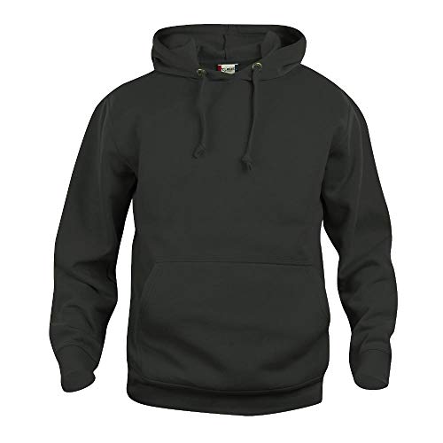 Clique Basic Sudadera con Capucha, Negro, XXXL para Hombre