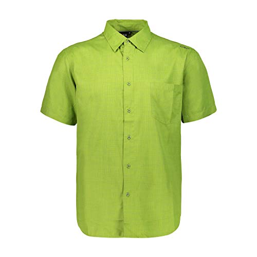 CMP Camicia A Maniche Corte con Tecnologia Dry Function Camisa, Hombre, Cactus-Muschio, 58