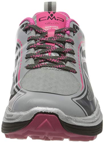 CMP – F.lli Campagnolo Nashira Maxi Wmn Shoe, Zapatillas de Trail Running Mujer, Gris Cemento Antracite 74ue, 38 EU