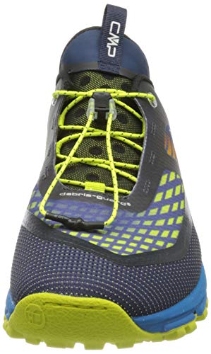 CMP Shoe, Zapato de Trail Helaine Hombre, Cobalto/Limone, 40 EU