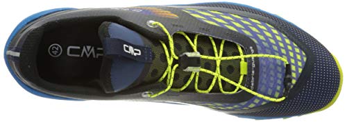 CMP Shoe, Zapato de Trail Helaine Hombre, Cobalto/Limone, 40 EU