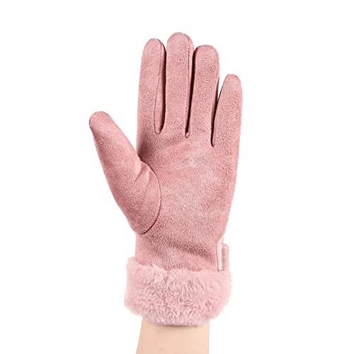 Colcolo Guantes térmicos para Mujer Guantes térmicos con batería de Pantalla táctil para Ciclismo Motocicleta - con Interruptor