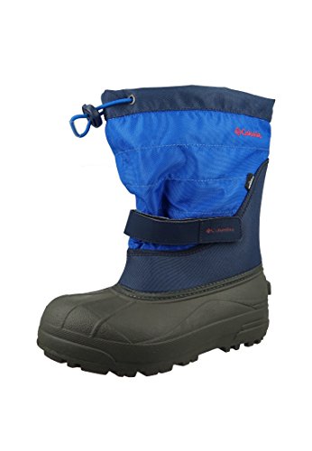 Columbia Powderbug Plus II Botas de nieve para niños, Azul(Collegiate Navy Chili), 36 EU