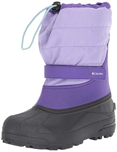 Columbia Powderbug Plus II Botas de nieve para niños, Violeta(Emperor Paisley Purple), 36 EU