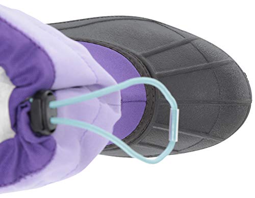 Columbia Powderbug Plus II Botas de nieve para niños, Violeta(Emperor Paisley Purple), 36 EU