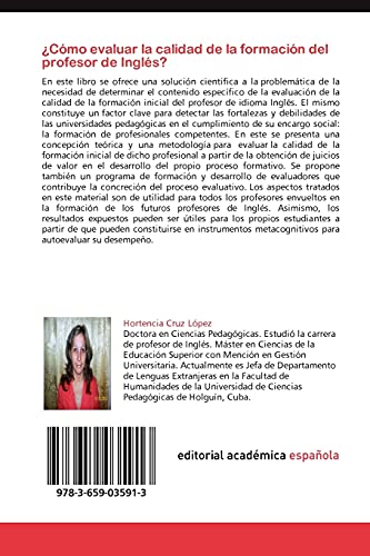 ¿Cómo evaluar la calidad de la formación del profesor de Inglés?: Teoría y metodología para la evaluación de la calidad de la formación inicial del profesor de Inglés