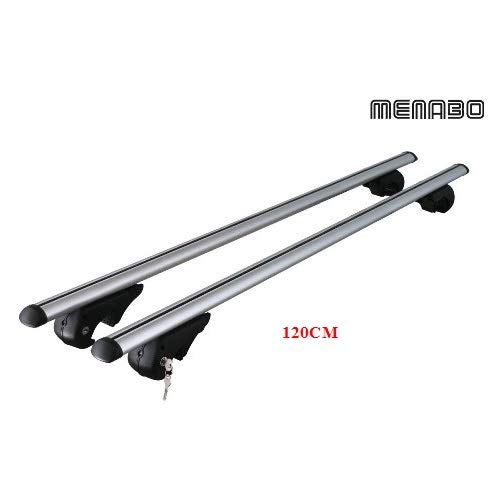 Compatible con Skoda Octavia III Wagon 2013 Barras DE Techo para Coche 120CM+PORTABICICLETAS MENABO con BARANDILLA NO Completamente ADJUNTA AL Techo Rack DE Equipaje DE Aluminio Aprobado