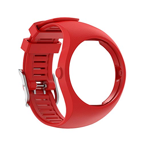 Correas de repuesto compatibles con correa Polar M200, pulsera Chofit de silicona suave para reloj deportivo Polar Unisex M200 Gps (rojo)