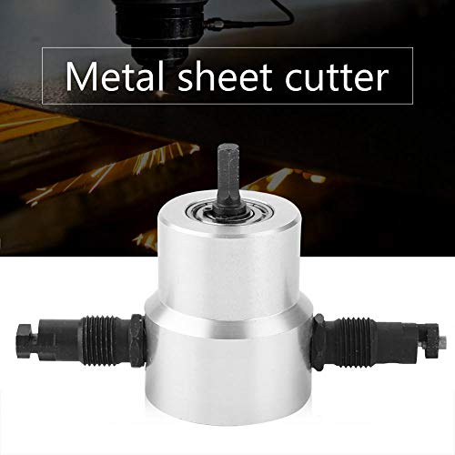 Cortador de chapa de metal-Máquina de corte de punzón de máquina de corte de chapa de taladro eléctrico portátil de doble cabeza