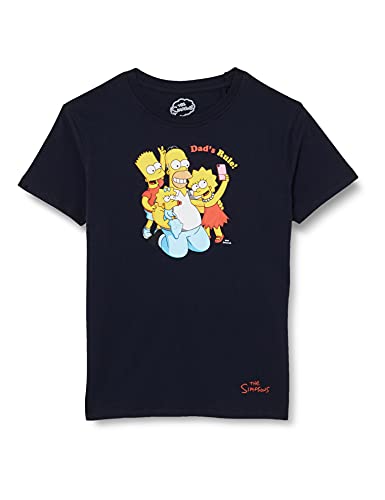 Cortefiel Camiseta Simpson Manga Corta Suéter, Azul Oscuro, L para Hombre