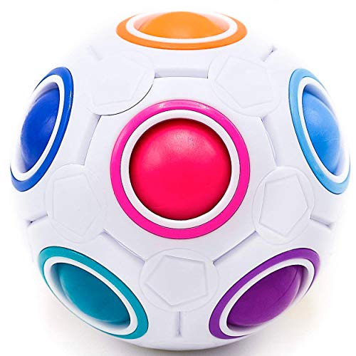 CUBIDI Bola Original, Juego de Habilidad, emocionante Juego de Rompecabezas para Unisex Adultos Acroíris Pequeño